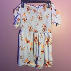 off the shoulder romper